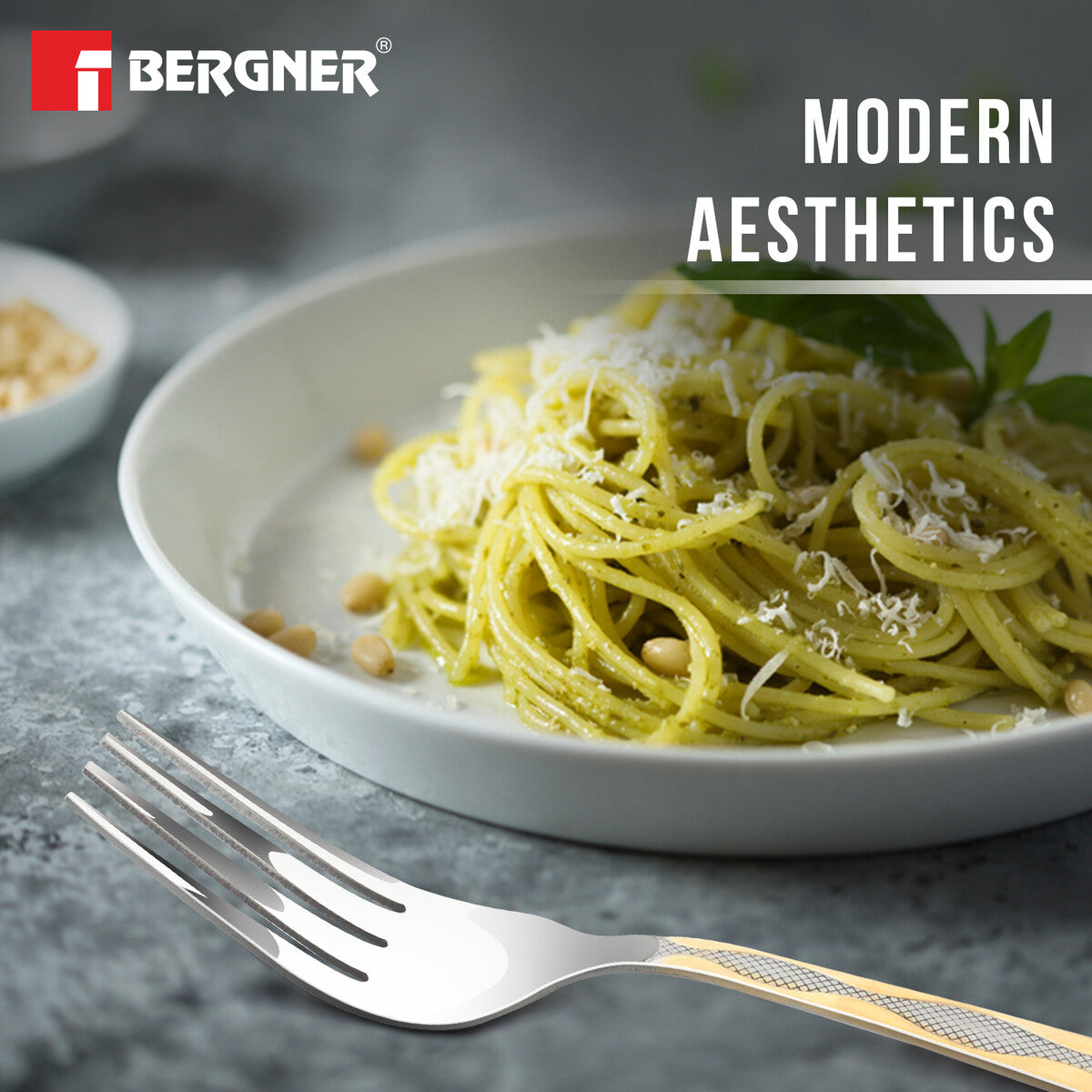 BE Essentials Tosca Stainless Steel 6 Pcs Dinner Fork Set, 19.5cm Fork