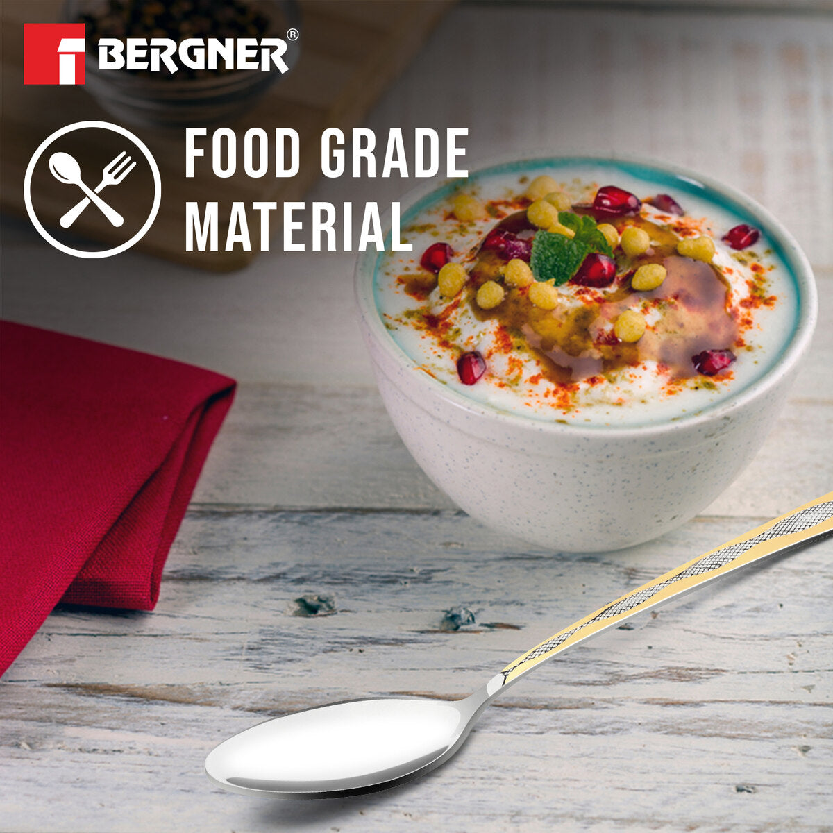 BE Essentials Tosca Stainless Steel 6 Pcs Baby Spoon Set, 15.7cm Long Spoon