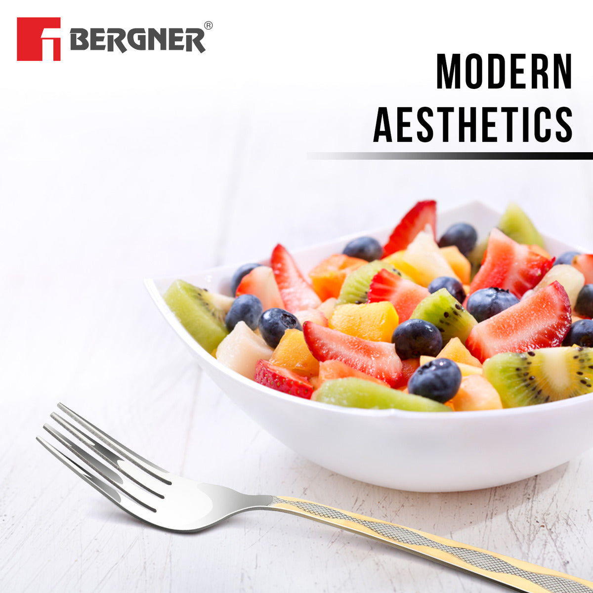 BE Essentials Tosca Stainless Steel 6 Pcs Baby Fork Set, 15.7cm Long Fork