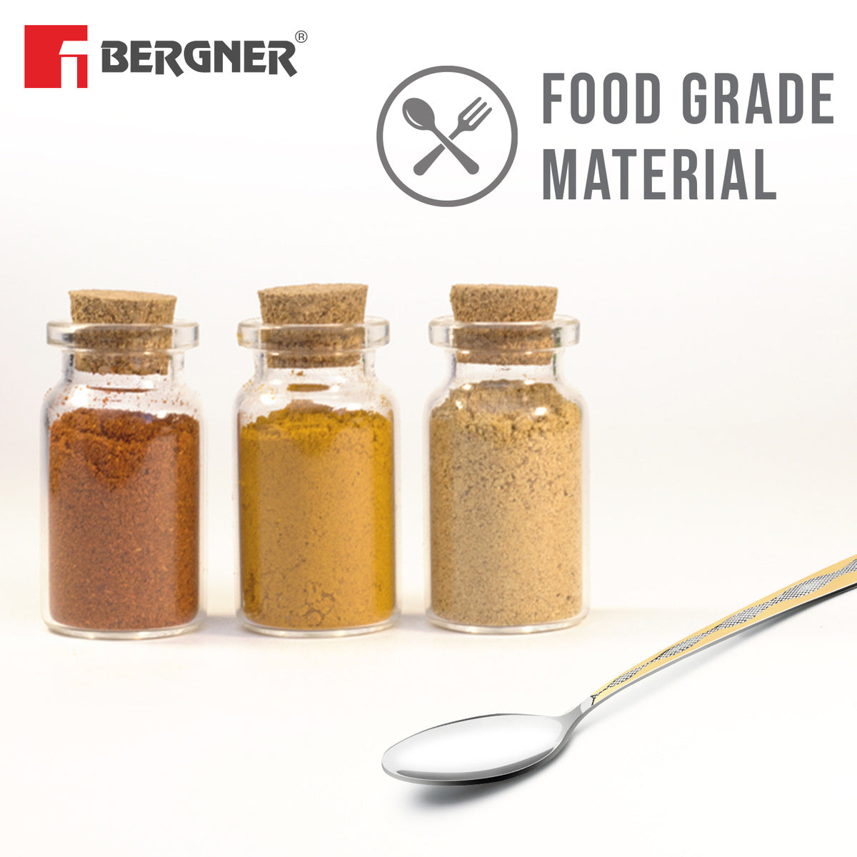 BE Essentials Tosca Stainless Steel 6 Pcs Spice Spoon Set, 15.7cm Long Spoon