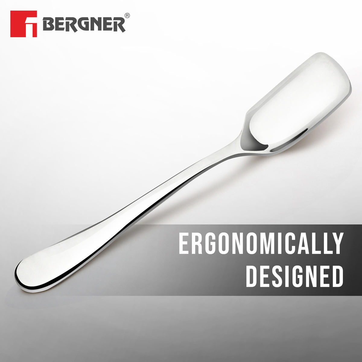 BE Essentials Baguette Stainless Steel 6 Pcs Icecream Spoon Set, 13cm Long