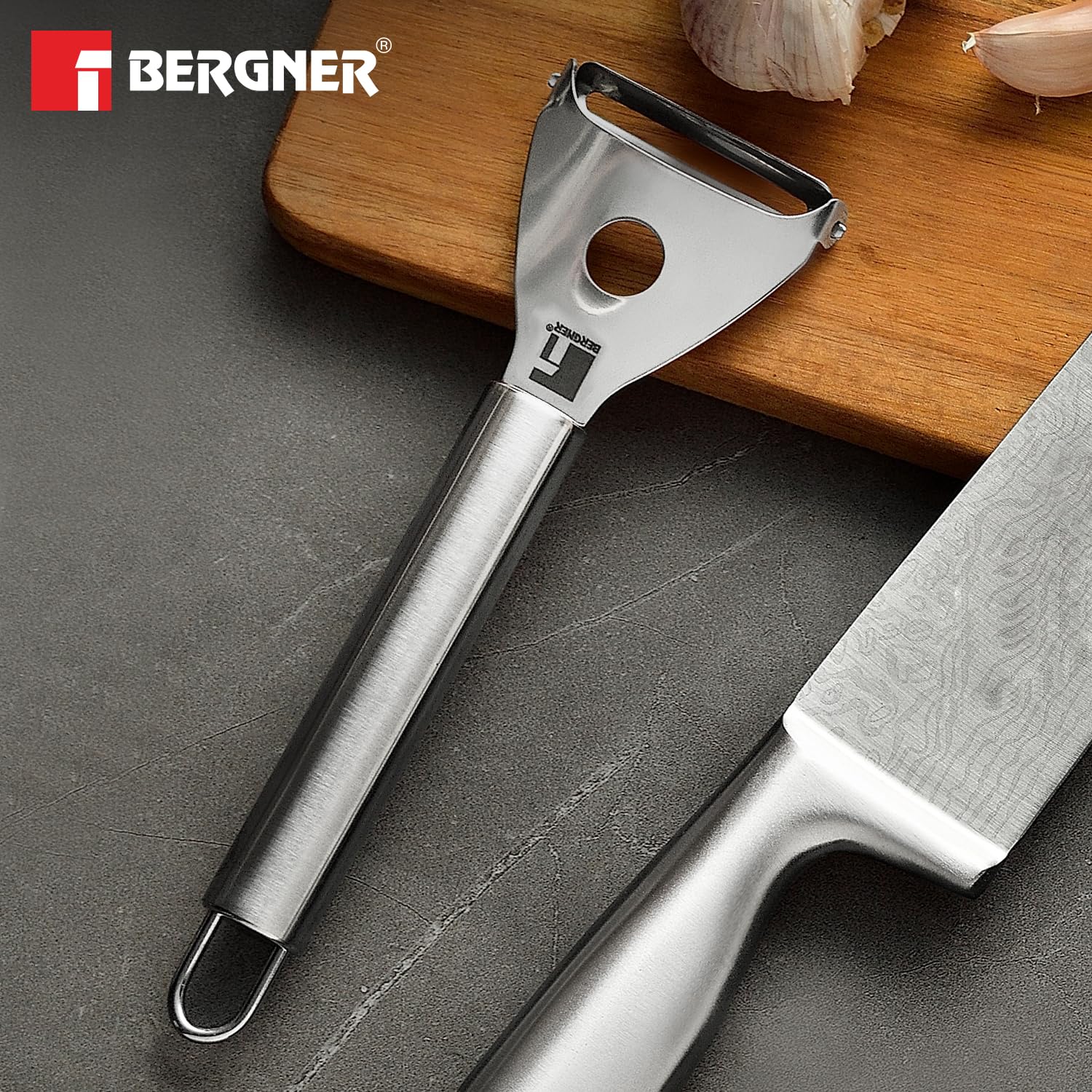 Argent Stainless Steel 18cm Y Shape Peeler with Hanging Hole, for Vegetables and Fruits