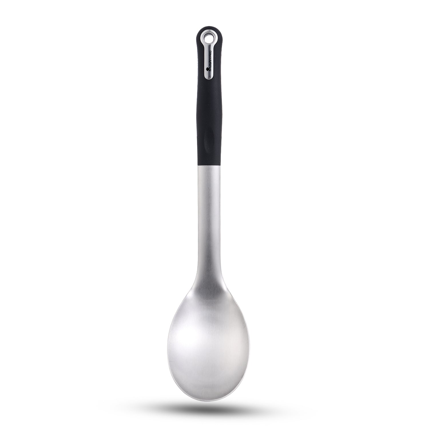 Master Pro Stainless Steel 32.7 cm Kitchen Spoon with Nylon Handle, Lightweight, Hanging Loop