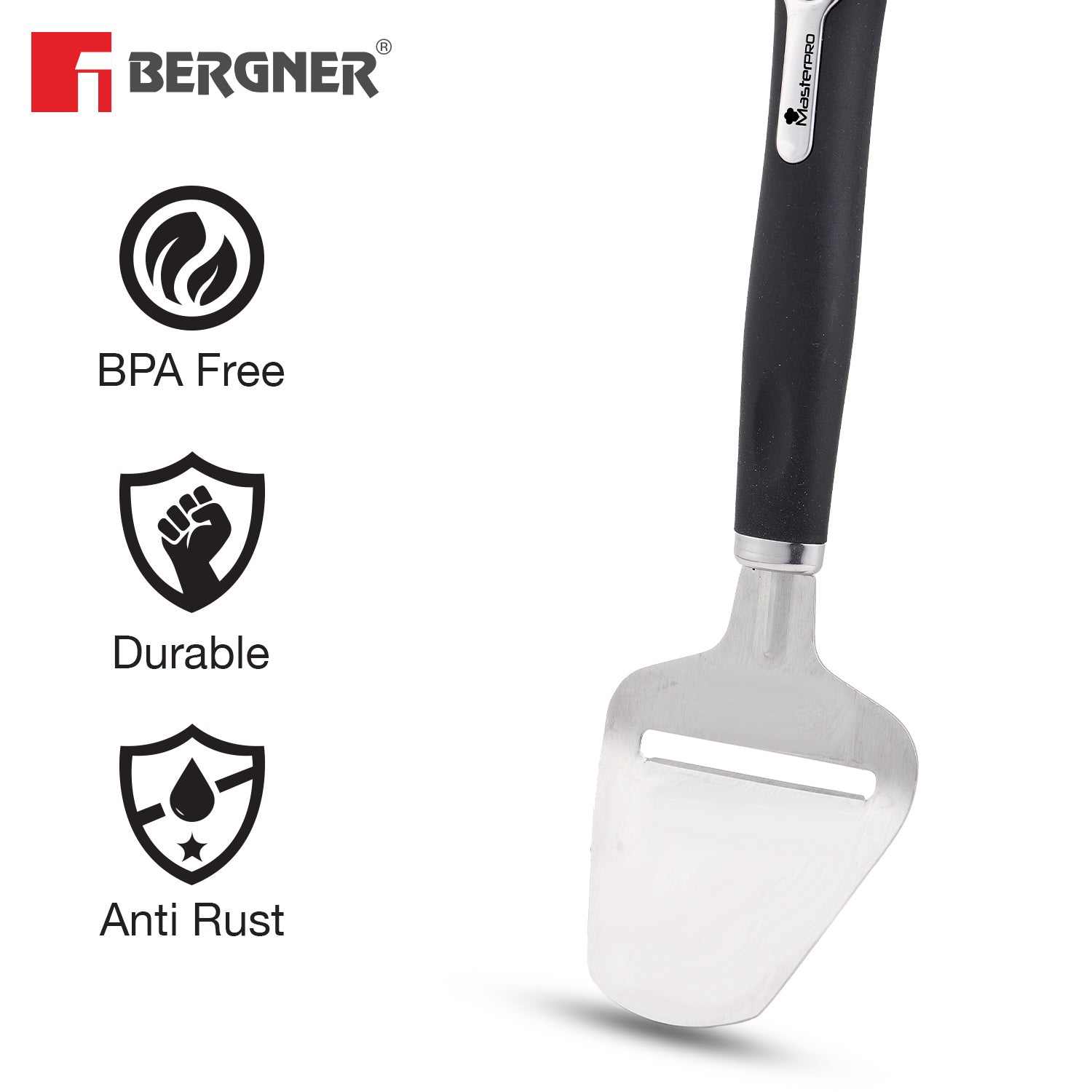 Master Pro Stainless Steel 22.5 cm Cheese Slicer / Cutter for Kitchen with Hanging Loop