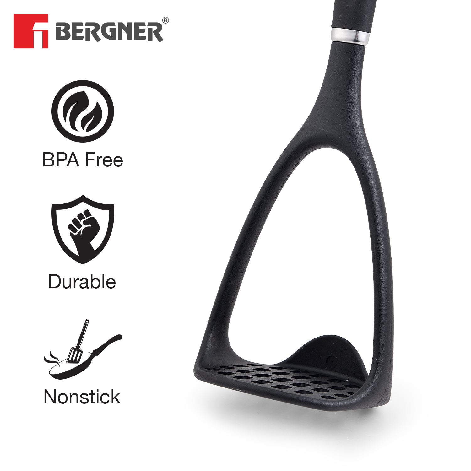 Master Pro 30cm Nylon Pav Bhaji Masher for Kitchen