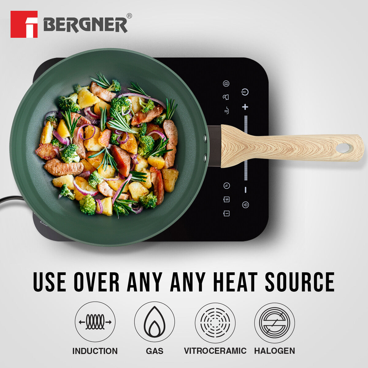 Greenfield Non-Stick 4 Pcs Cookware Set - Induction Bottom