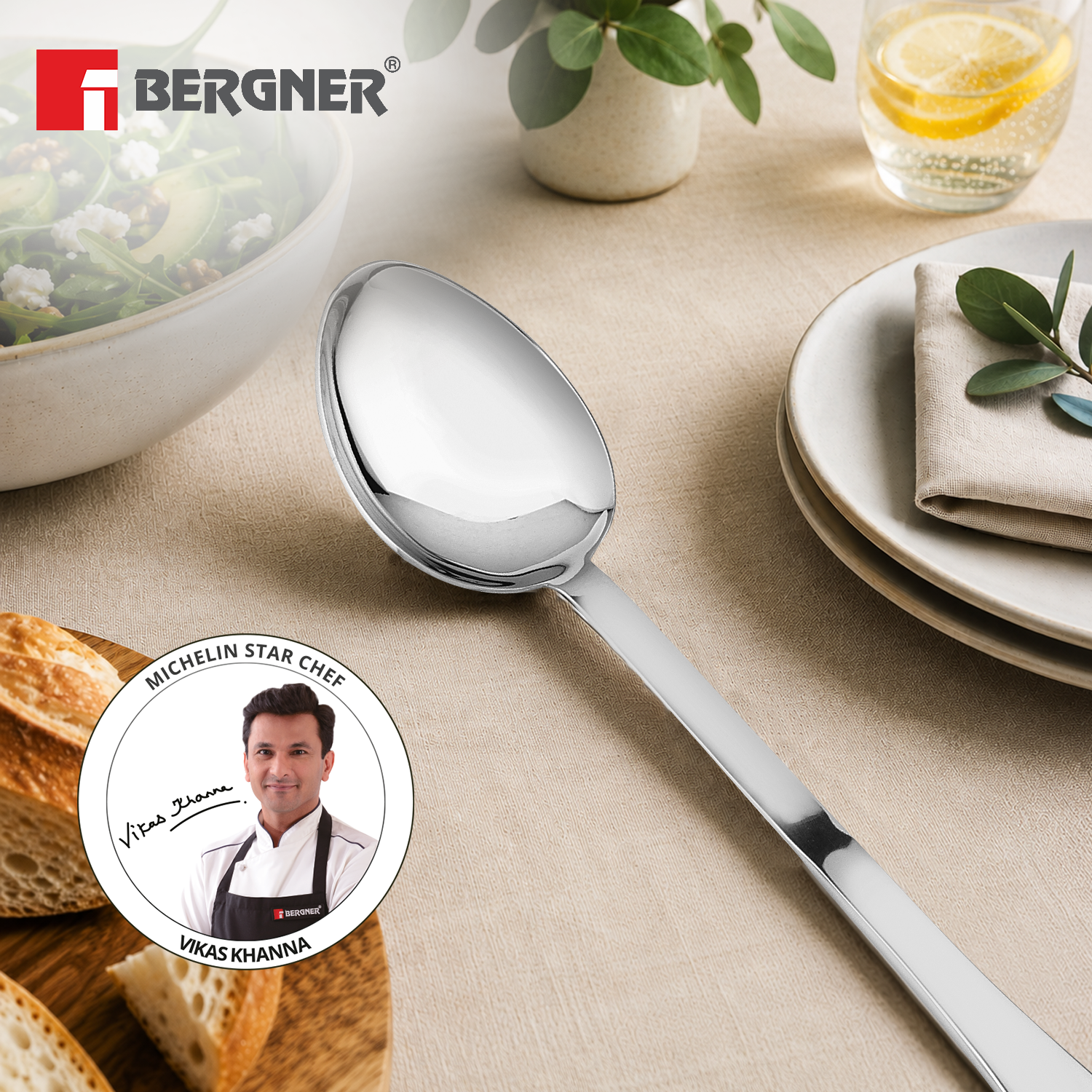 Argent Stainless Steel Serving Spoon 31 cm