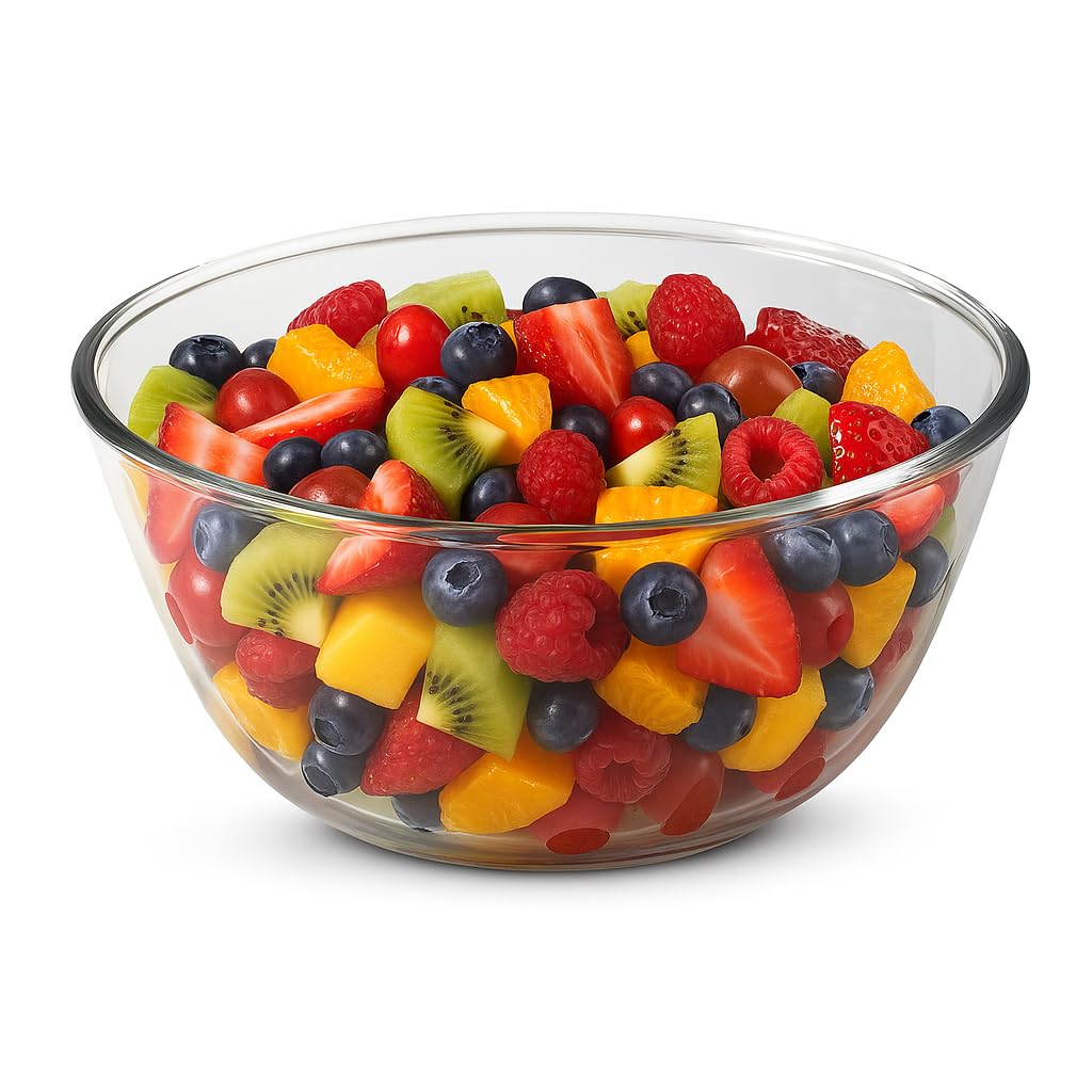 Ambiento Borosilicate Glass Salad Bowl 2.7L