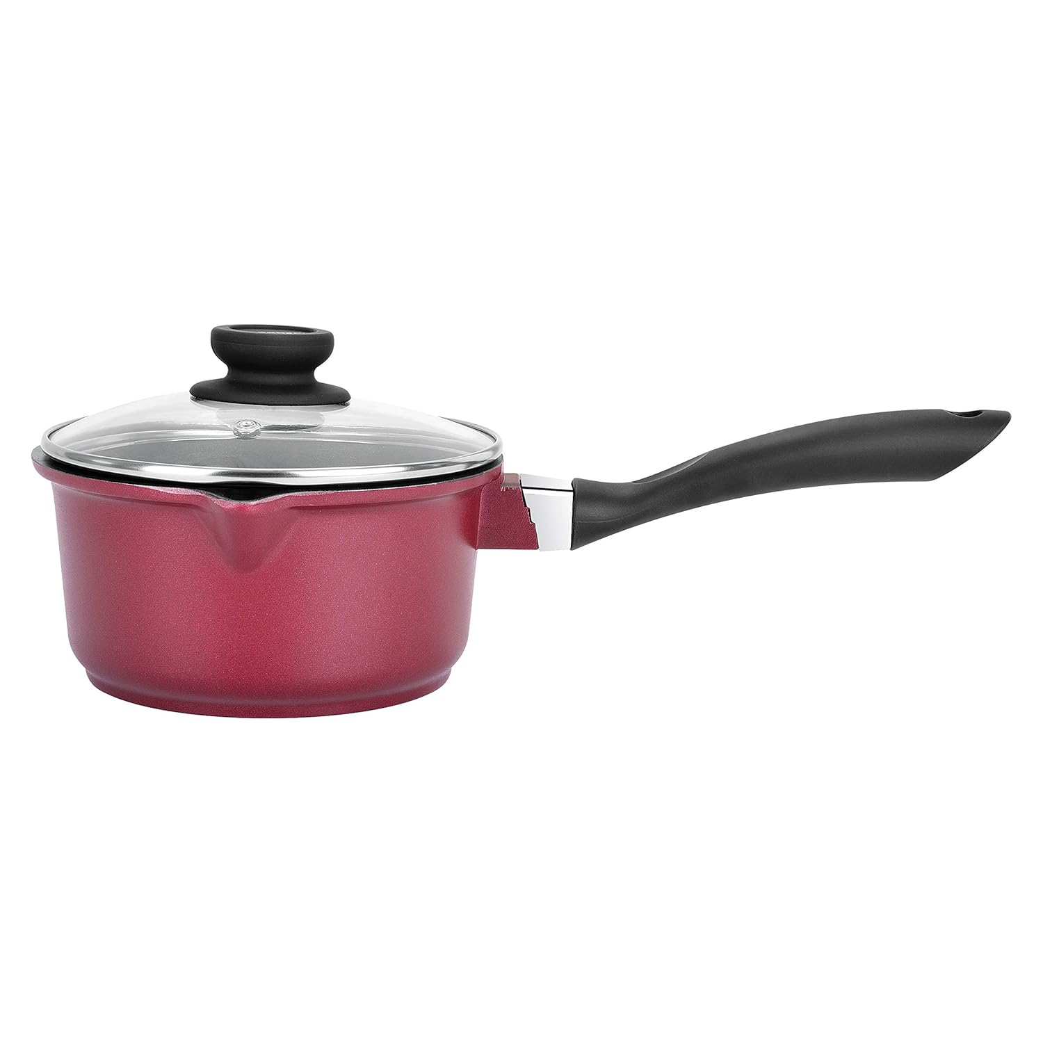 Scarlett Cast Aluminium Non-Stick Saucepan with Glass Lid (16cm)
