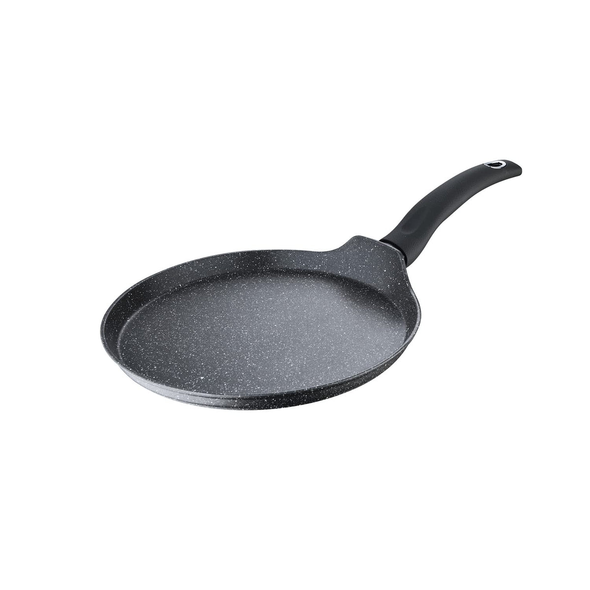 Bergner Orion Non-Stick 28cm Tawa/Dosa Pan, Textured Soft Touch Handle, Granite Finish - Induction Bottom (1 Year Warranty)