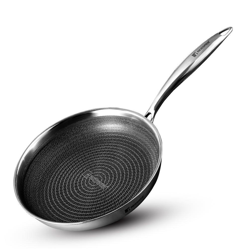 Bergner Hitech Prism Non-Stick Stainless Steel Fry Pan 20cm - Induction Bottom