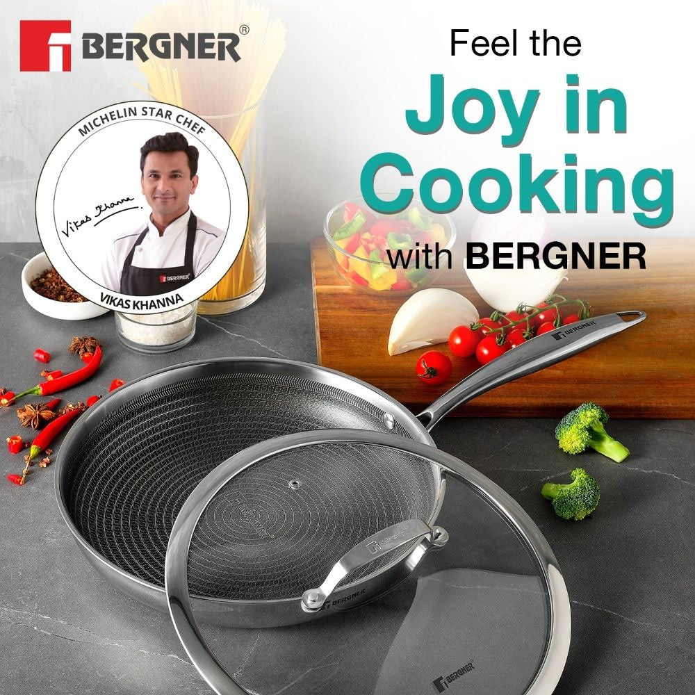 TriPly Hitech Giro 28cm Frypan with Glass Lid