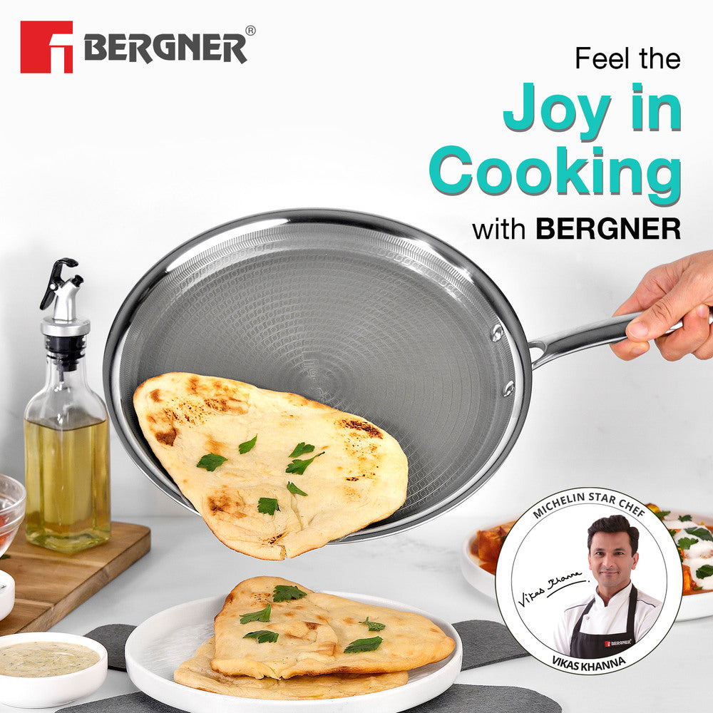 Hi-Tech Giro X Ceramic Triply 30cm Dosa Tawa - Induction Bottom