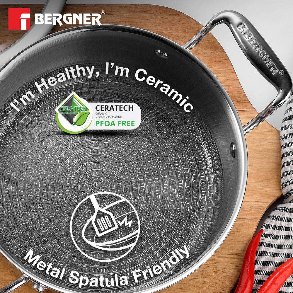 Hi-Tech Giro X Ceramic 24cm (3.3 L) Casserole - Induction Bottom