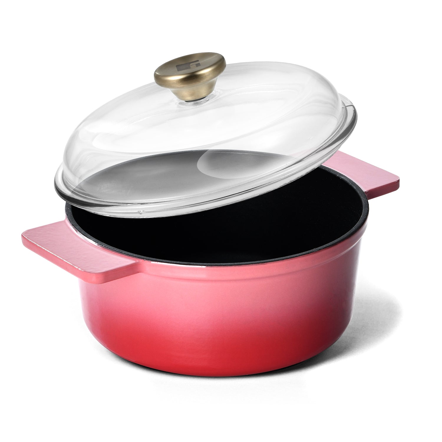 Excalibur Light Cast Iron Casserole with Lid 24cm (4L) - Pink