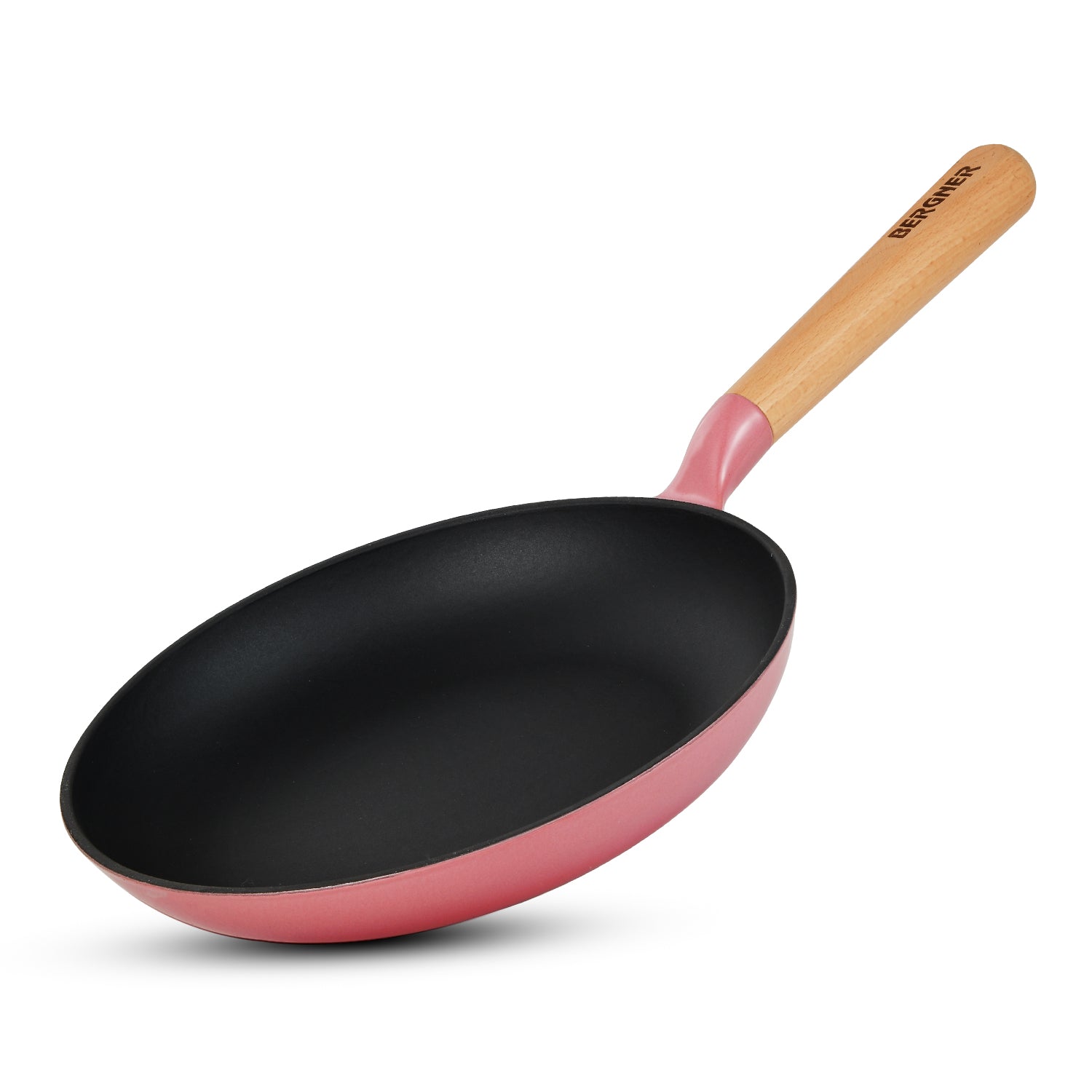 Excalibur Light Cast Iron Frypan 20cm - Induction Bottom, Pink