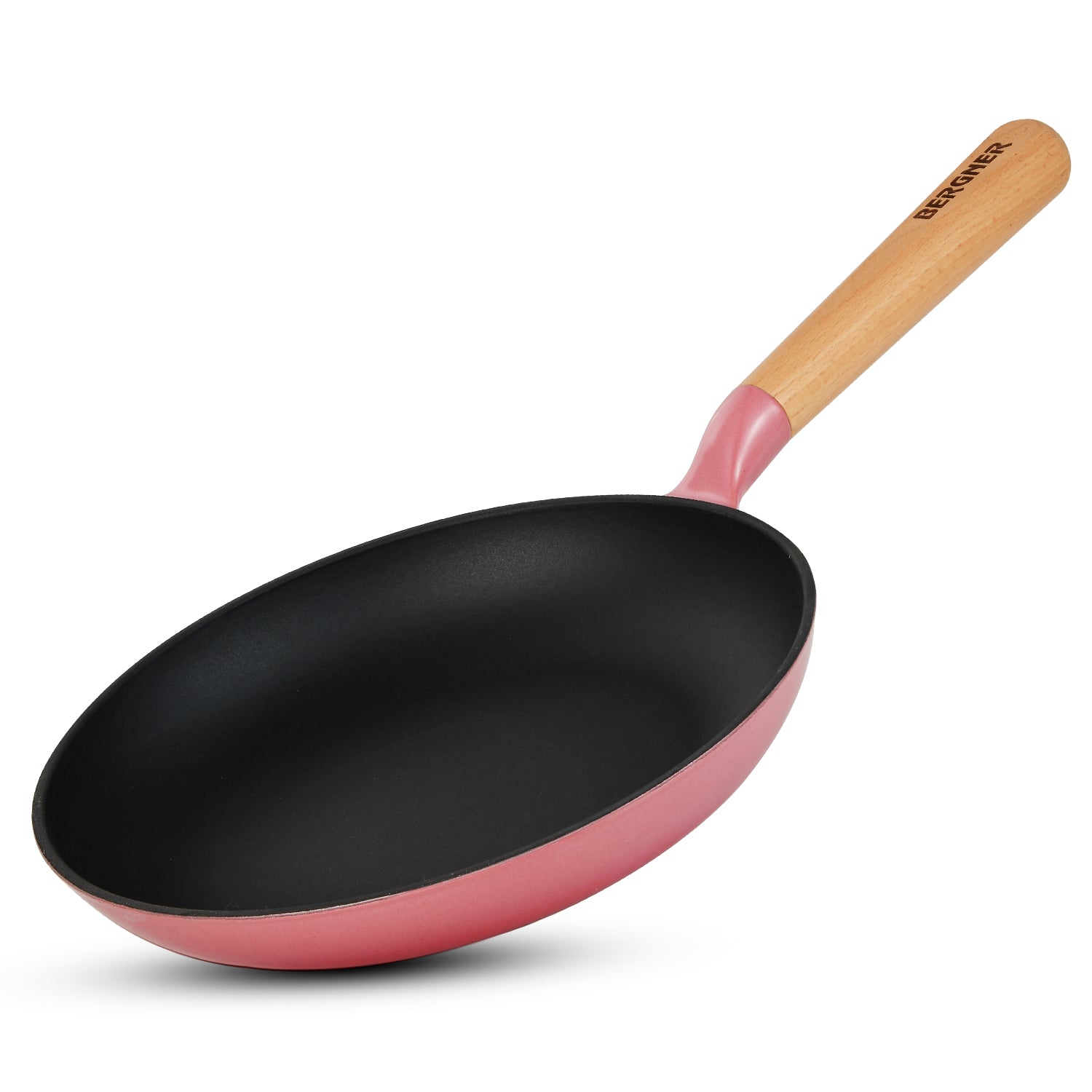 Excalibur Light Cast Iron Frypan 24cm - Induction Bottom, Pink
