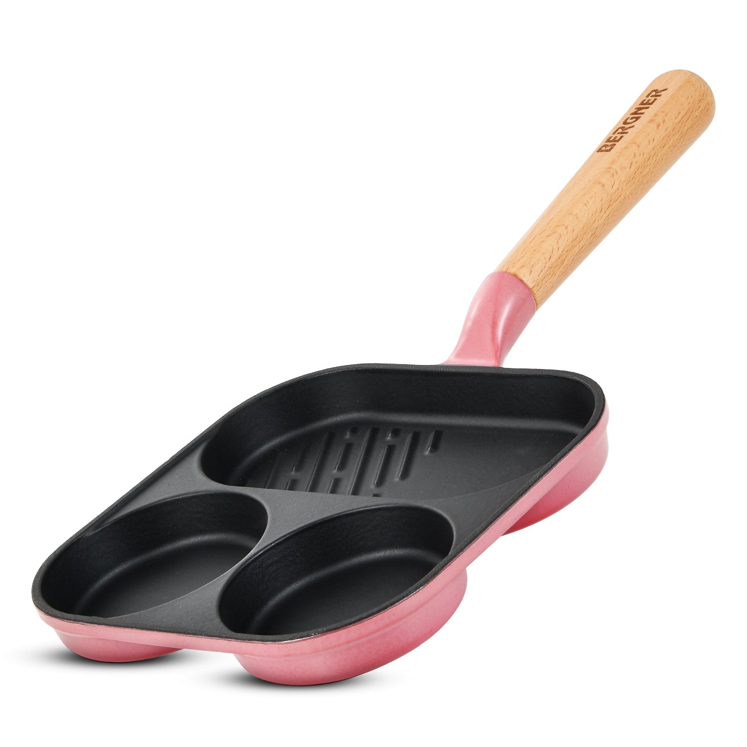 Excalibur Light Cast Iron 18cm Breakfast Pan - Induction Bottom, Pink