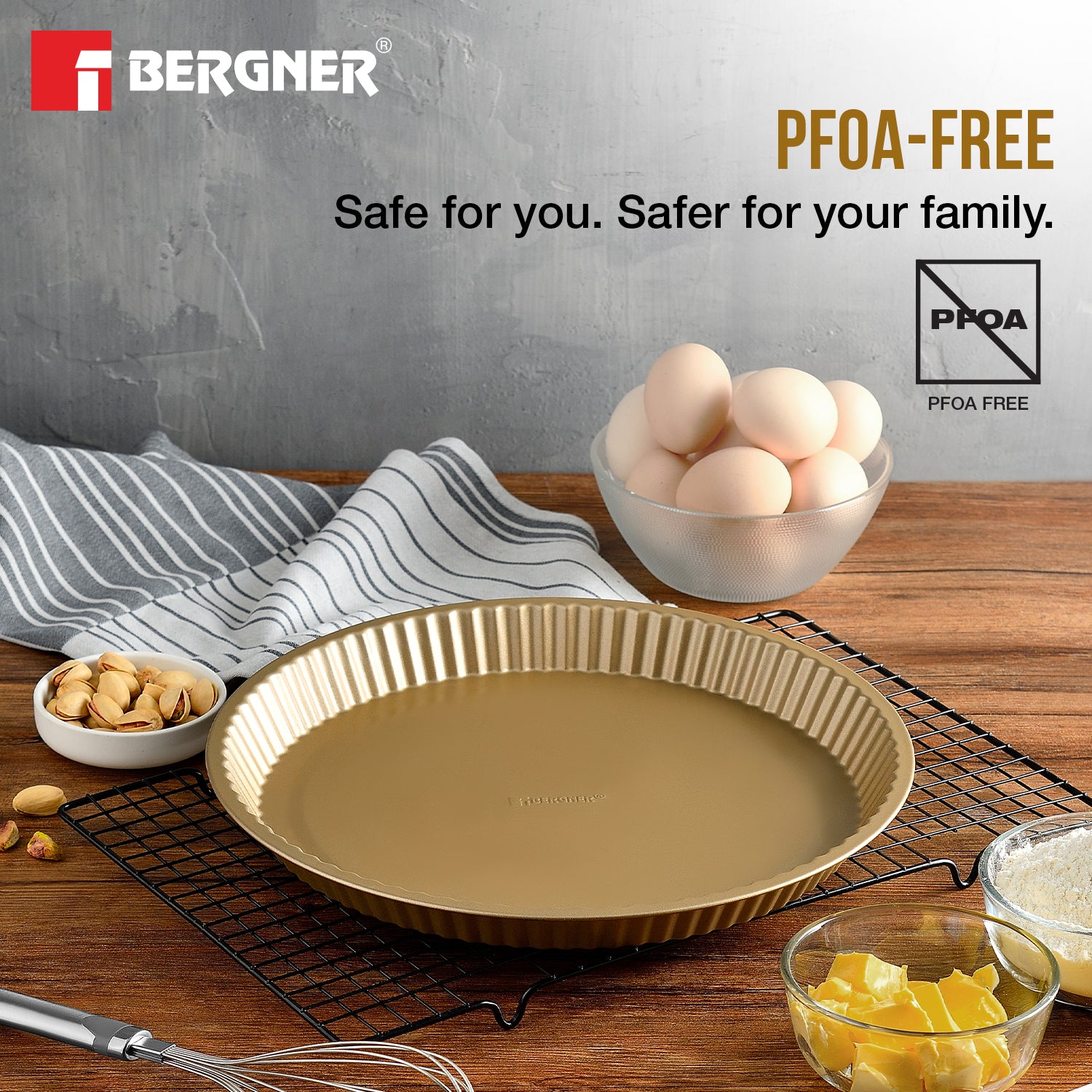 Cento Carbon Steel Non Stick 31cm Tarte Pan