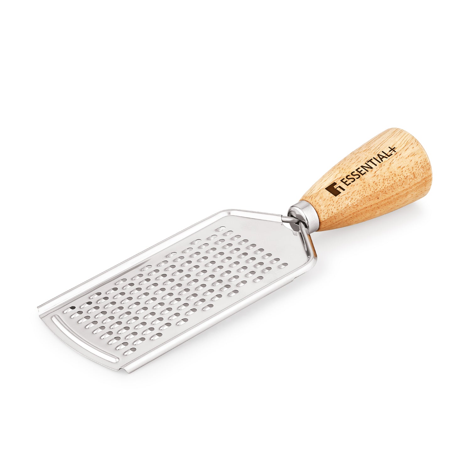 Essential Plus Stainless Steel Grater with Wooden Handle