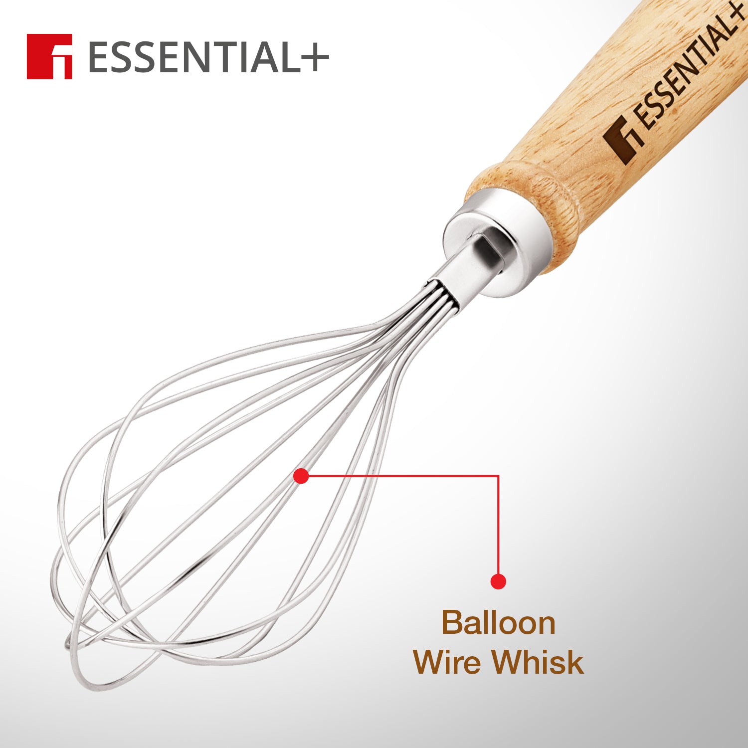 Essential Plus Stainless Steel Manual Hand Whisk