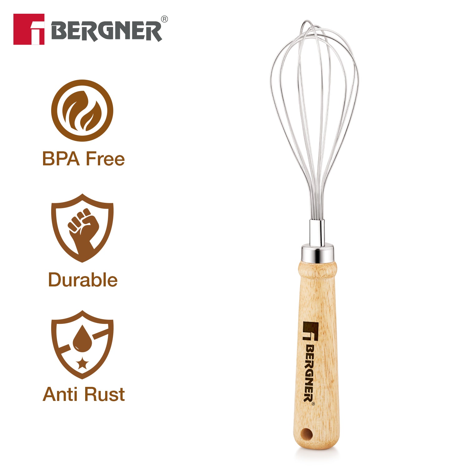 Essential Plus Stainless Steel Manual Hand Whisk 26cm
