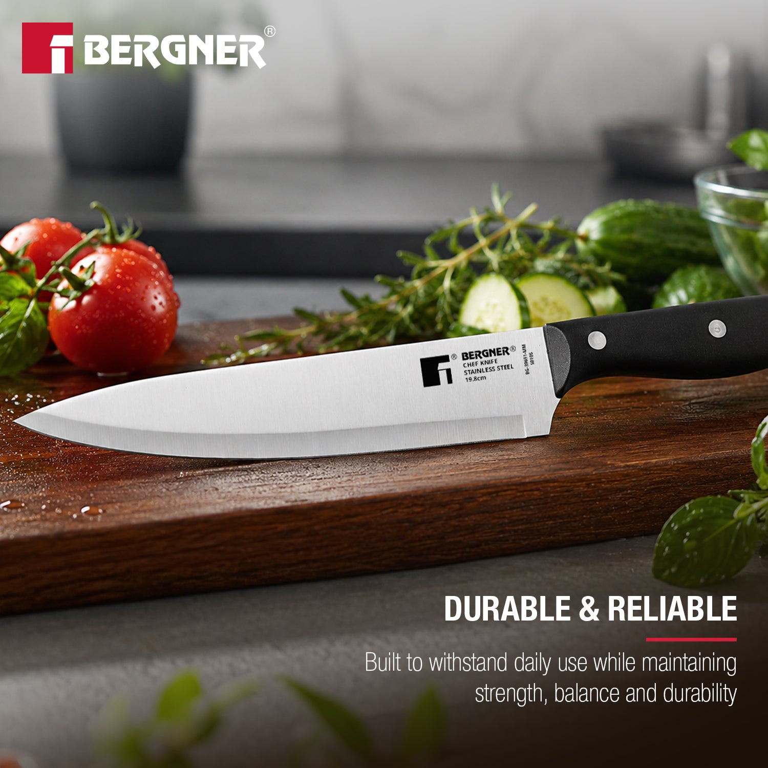 Essential Plus Stainless Steel Chef Knife 19.8cm