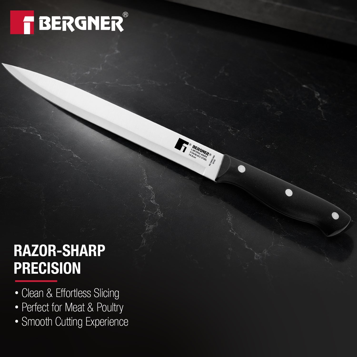 Essential Plus Stainless Steel Carving Knife 19.8cm