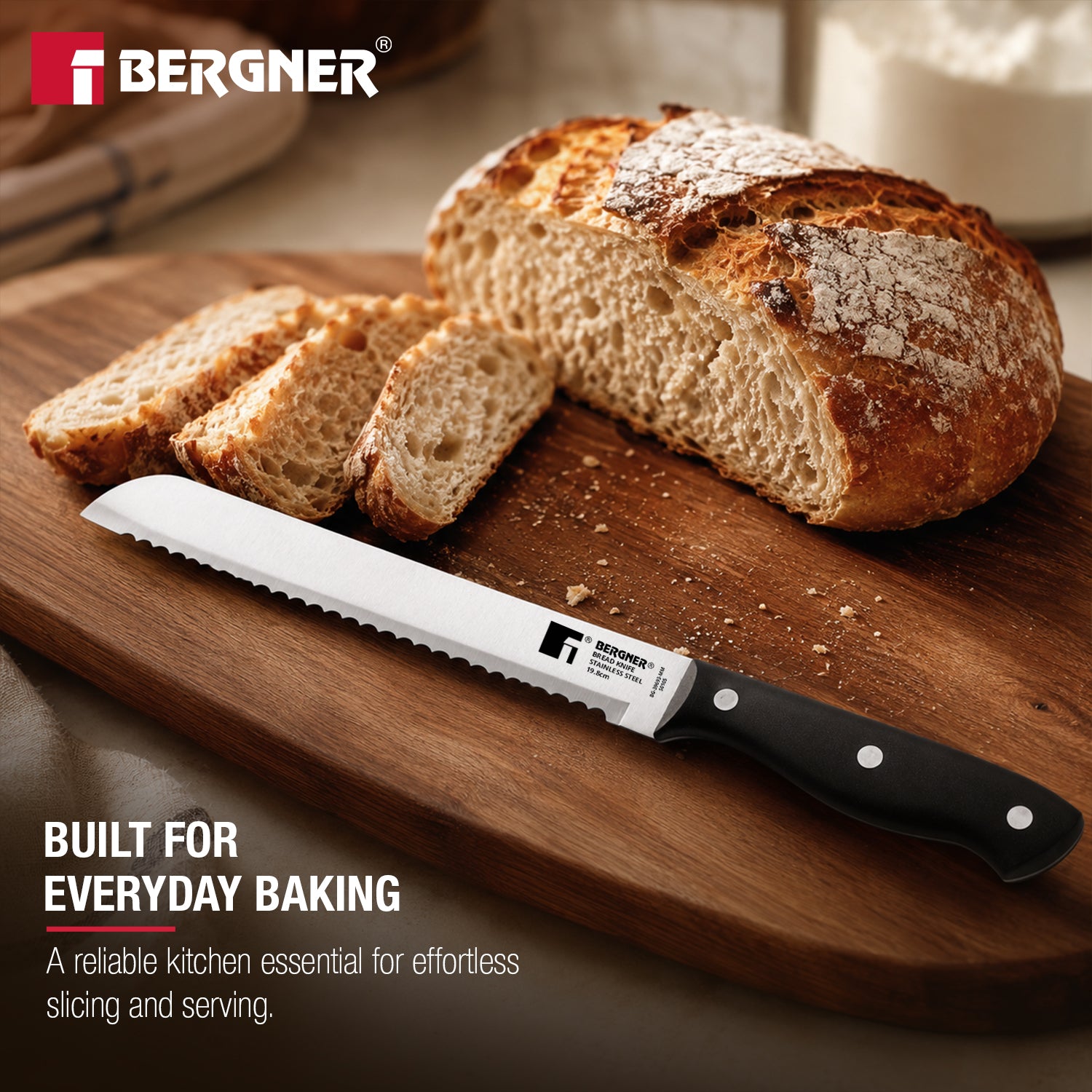 Essential Plus Stainless Steel Bread Knife 19.8cm
