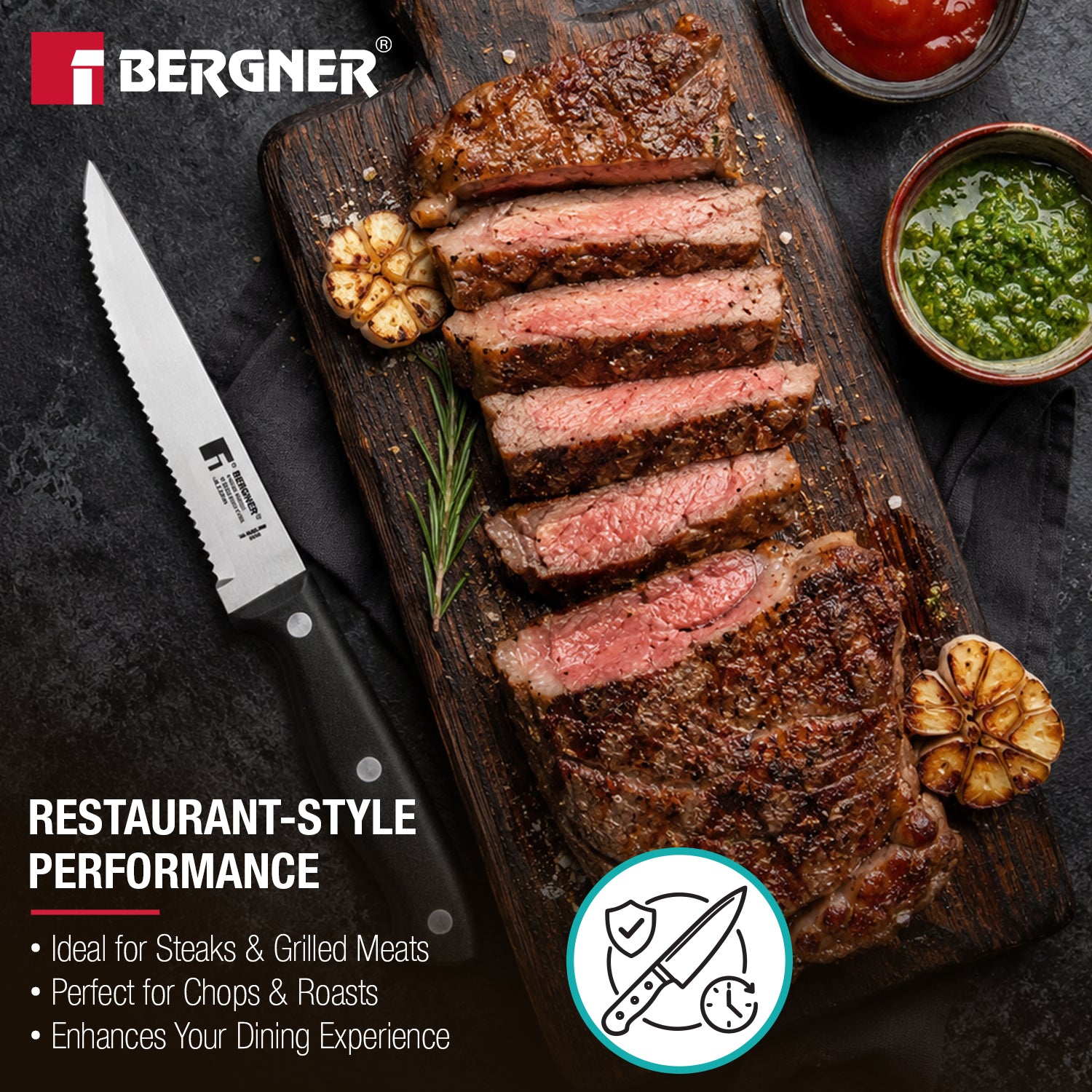 Essential Plus Stainless Steel Steak Knife 11.25cm