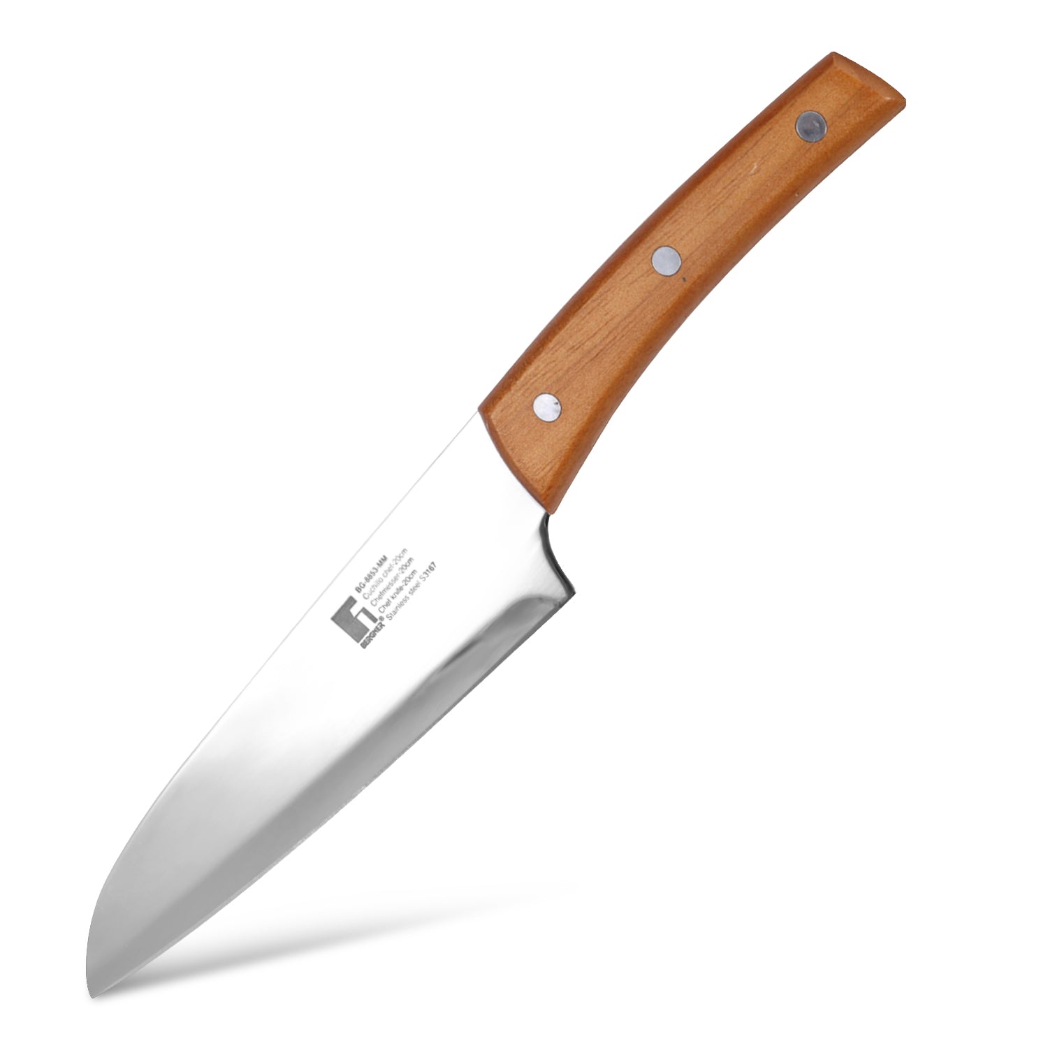 Natural 20cm Stainless Steel Chef Knife