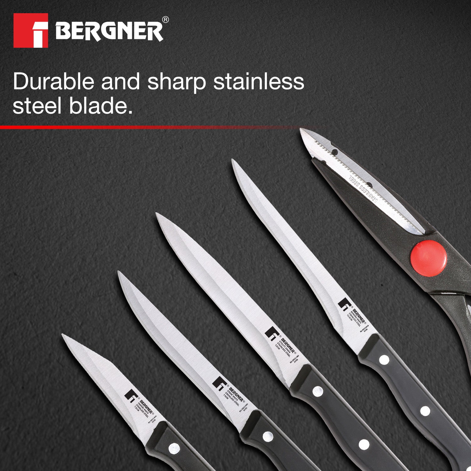 Essential Plus 6 Pcs Stainless Steel Knife Set