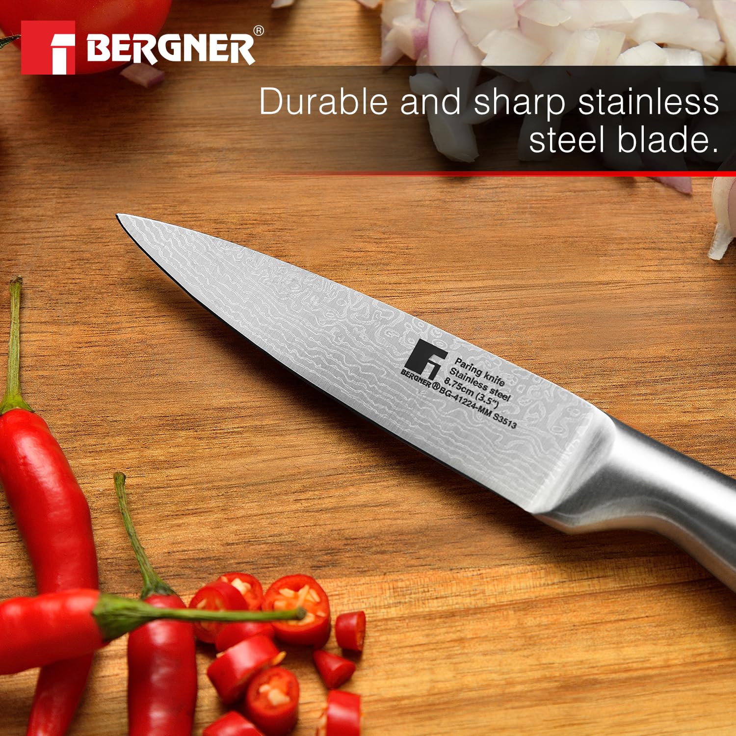 Argent Stainless Steel Paring Knife 8.75cm (3.5')