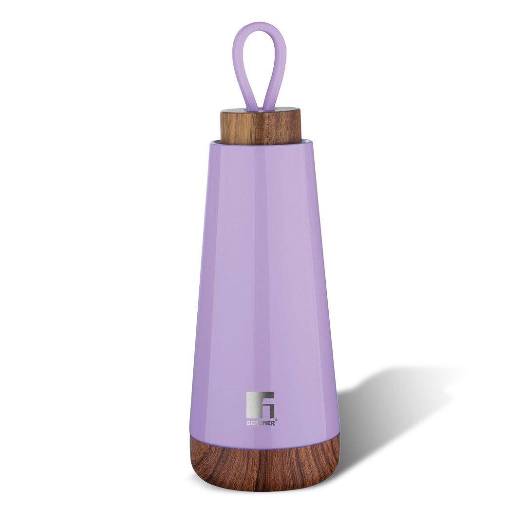 Bergner Walking Fairy Fountain Thermosteel Hot and Cold 500ml Flask, Double Walled Bottle - Purple