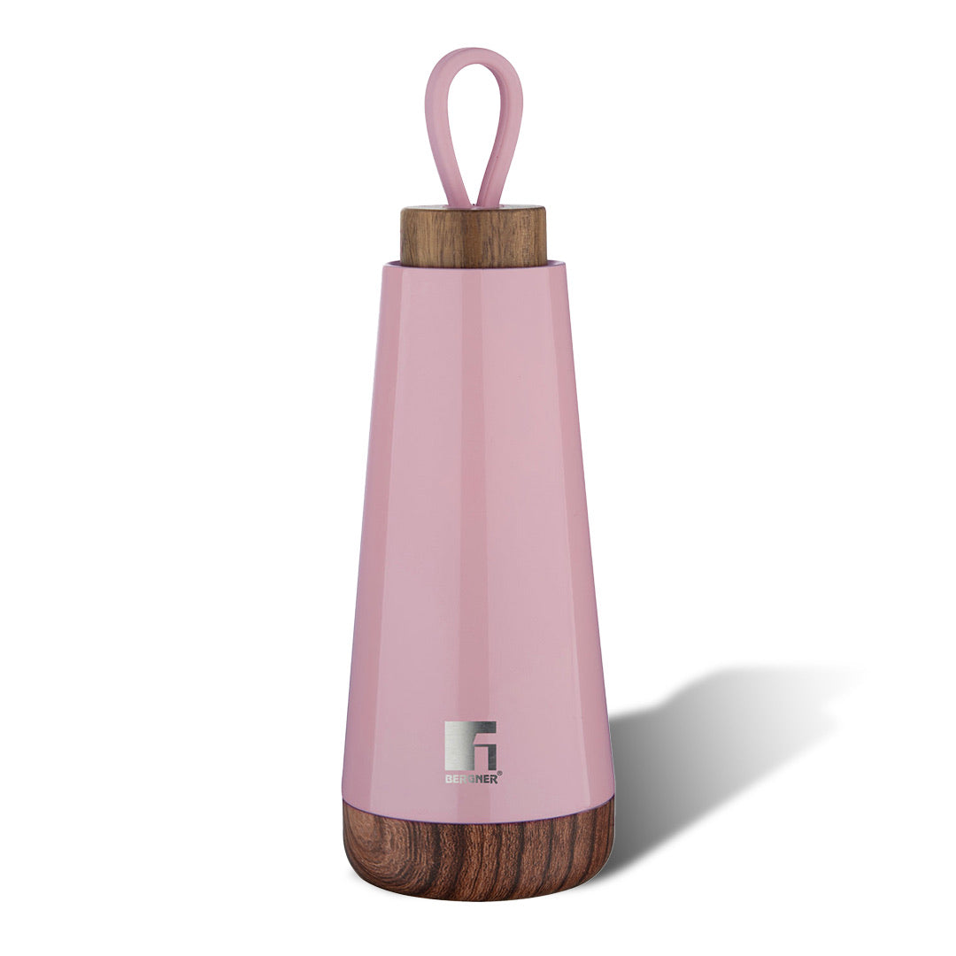 Bergner Walking Fairy Fountain Thermosteel Hot and Cold 500ml Flask, Double Walled Bottle - Pink