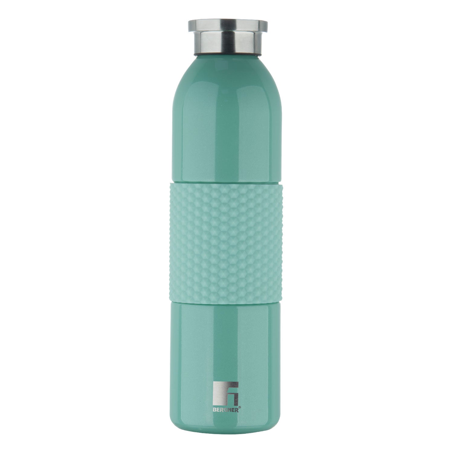 Bergner Walking Mid Grip Thermosteel Hot and Cold 600ml Flask, Double Walled Bottle - Green