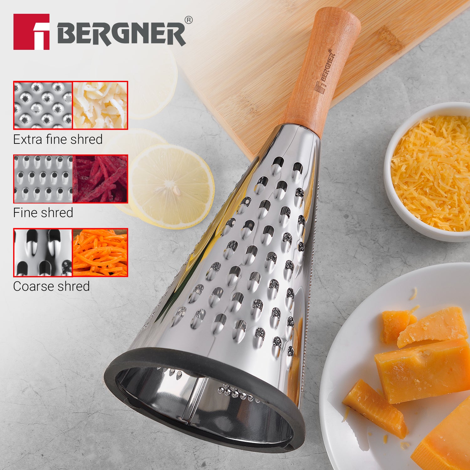Naturally Stainless Steel Cone Grater