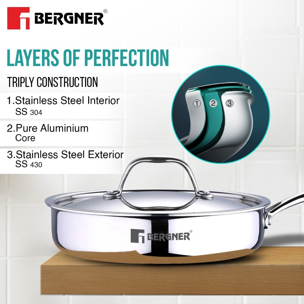 Argent Tri-Ply Stainless Steel Sautepan