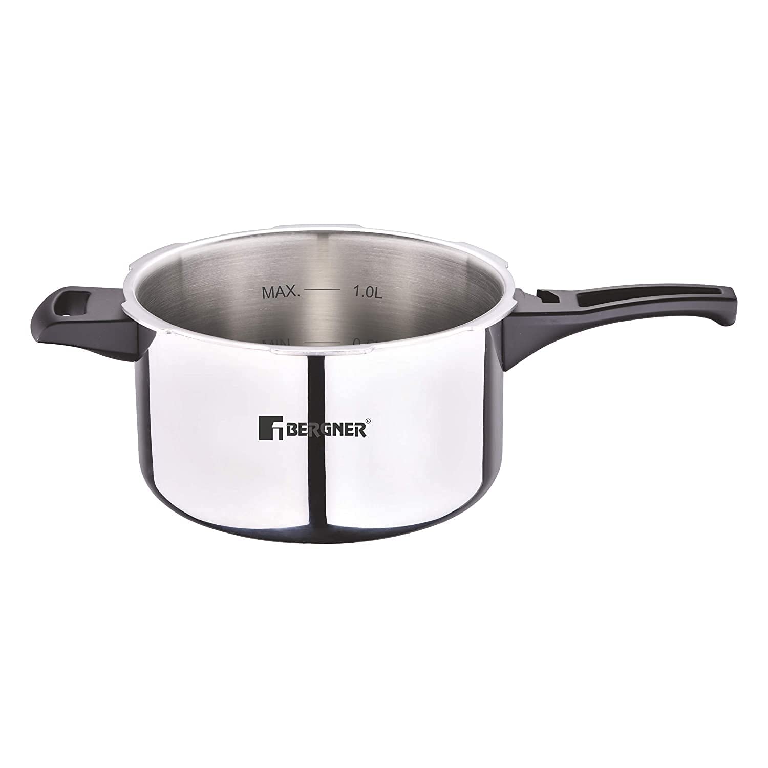 Bergner Argent Elements Tri-Ply Stainless Steel Outer Lid Pressure Cooker - Tri-Ply Induction Bottom