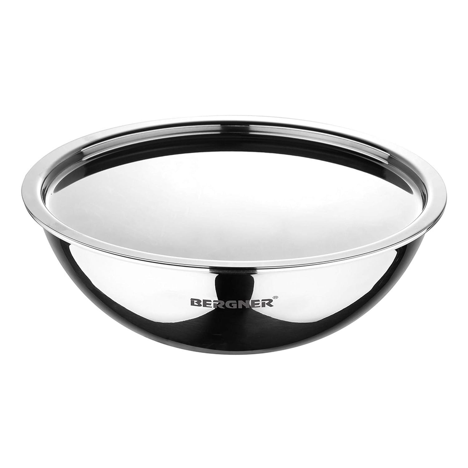 Bergner Argent TriPly 22cm (2.25L) Stainless Steel Tasra with Stainless Steel Lid - Induction Bottom