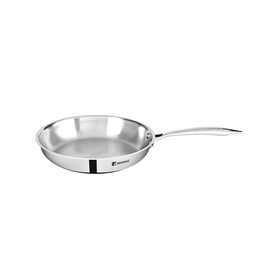 Bergner Argent Tri-Ply Stainless Steel Frypan - Induction Bottom (5-Year Warranty)