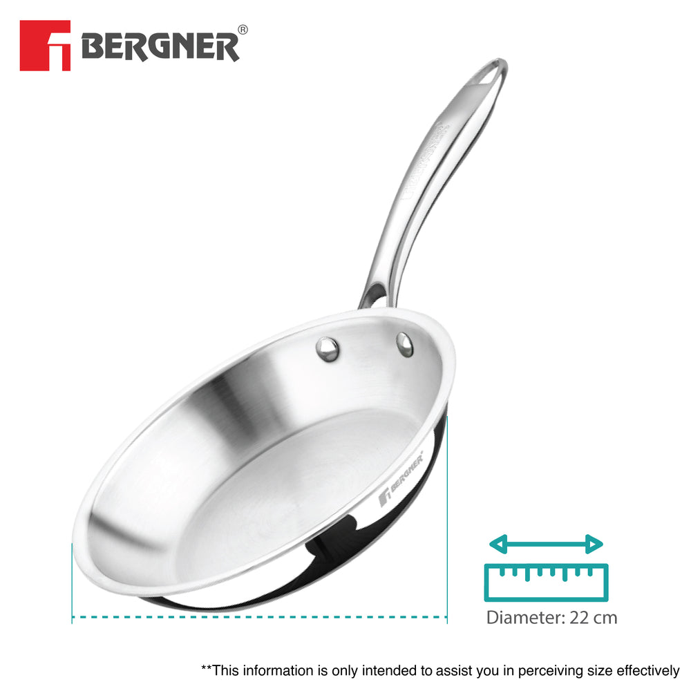 Argent Tri-Ply Stainless Steel Frypan