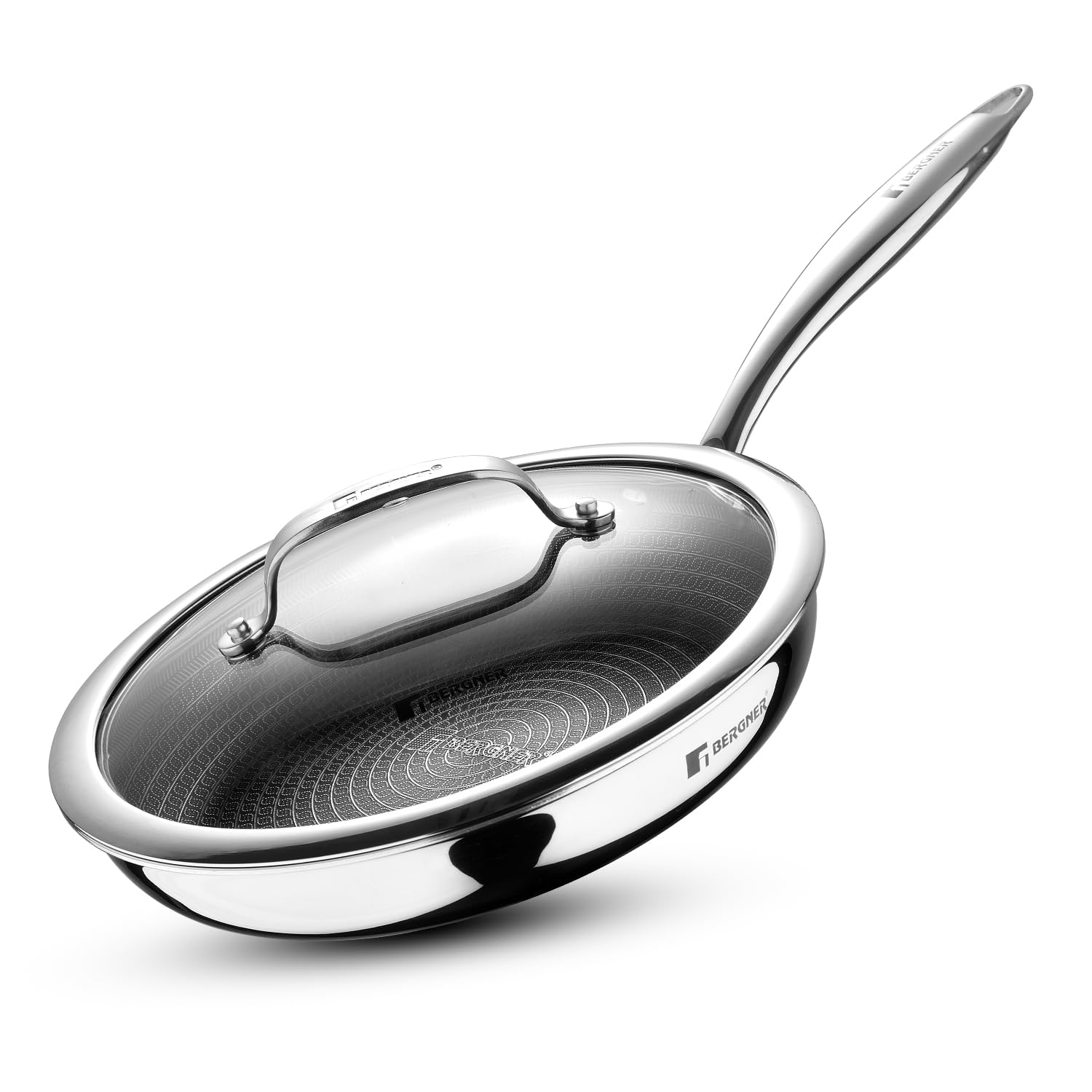TriPly Hitech Giro 24cm Frypan with Glass Lid
