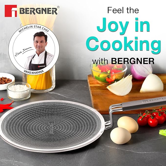 Hi-Tech Tri-Ply Stainless Steel 26cm Non-Stick Roti Tawa