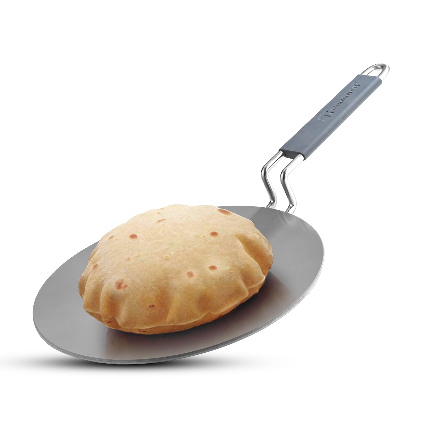 Bergner Triply Argent Ceramica 22cm Roti Tawa - Induction Compatible