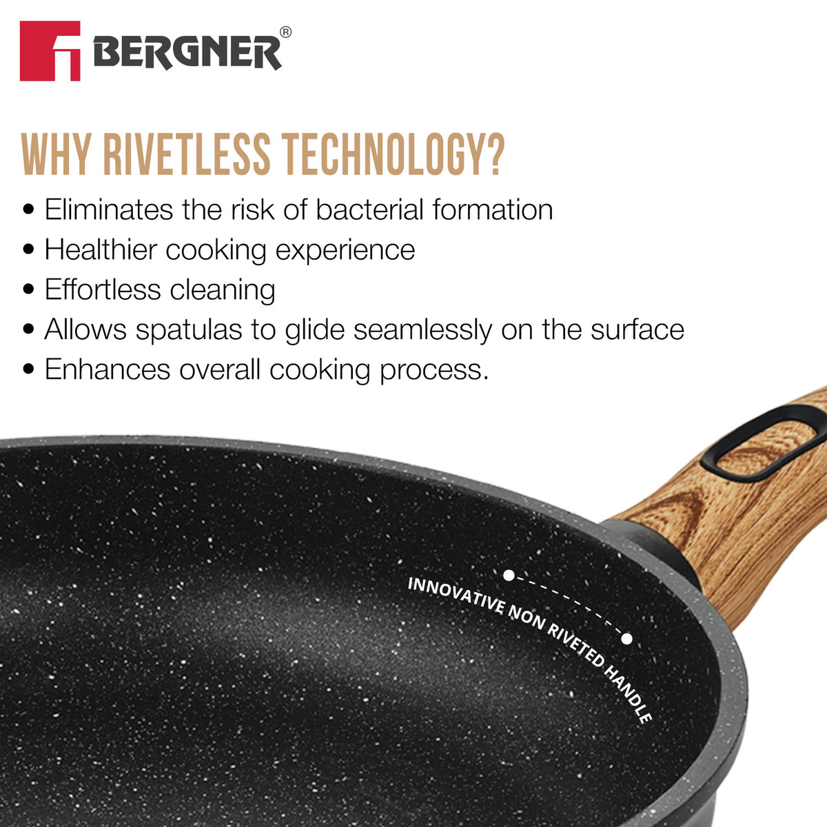 Sienna Elite Granite Frypan non-stick 24cm (2L)