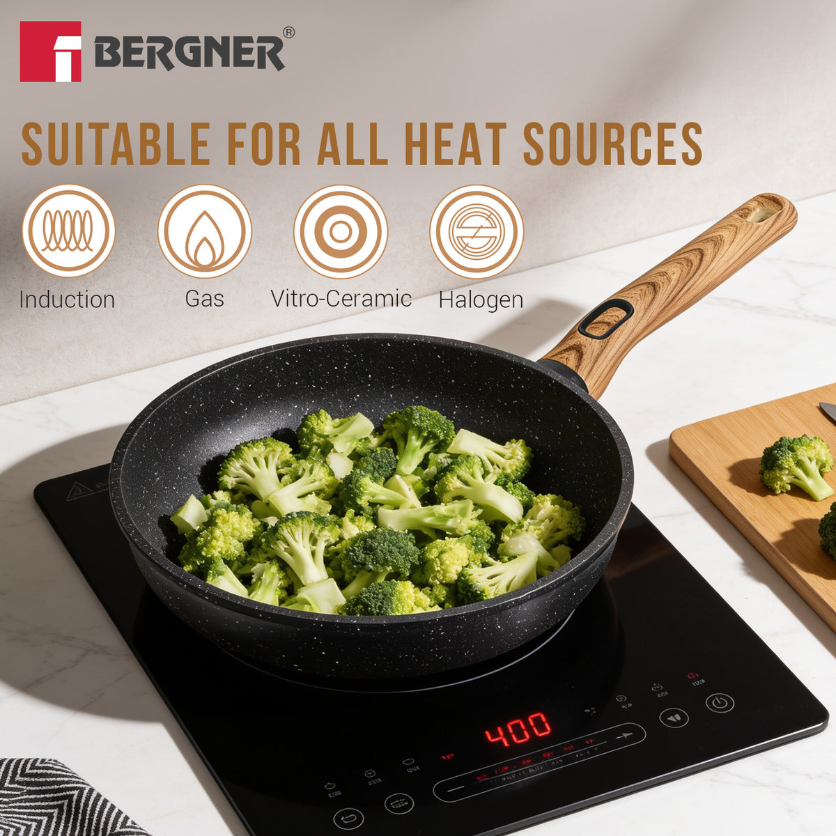 Sienna Elite Granite Frypan non-stick 24cm (2L)