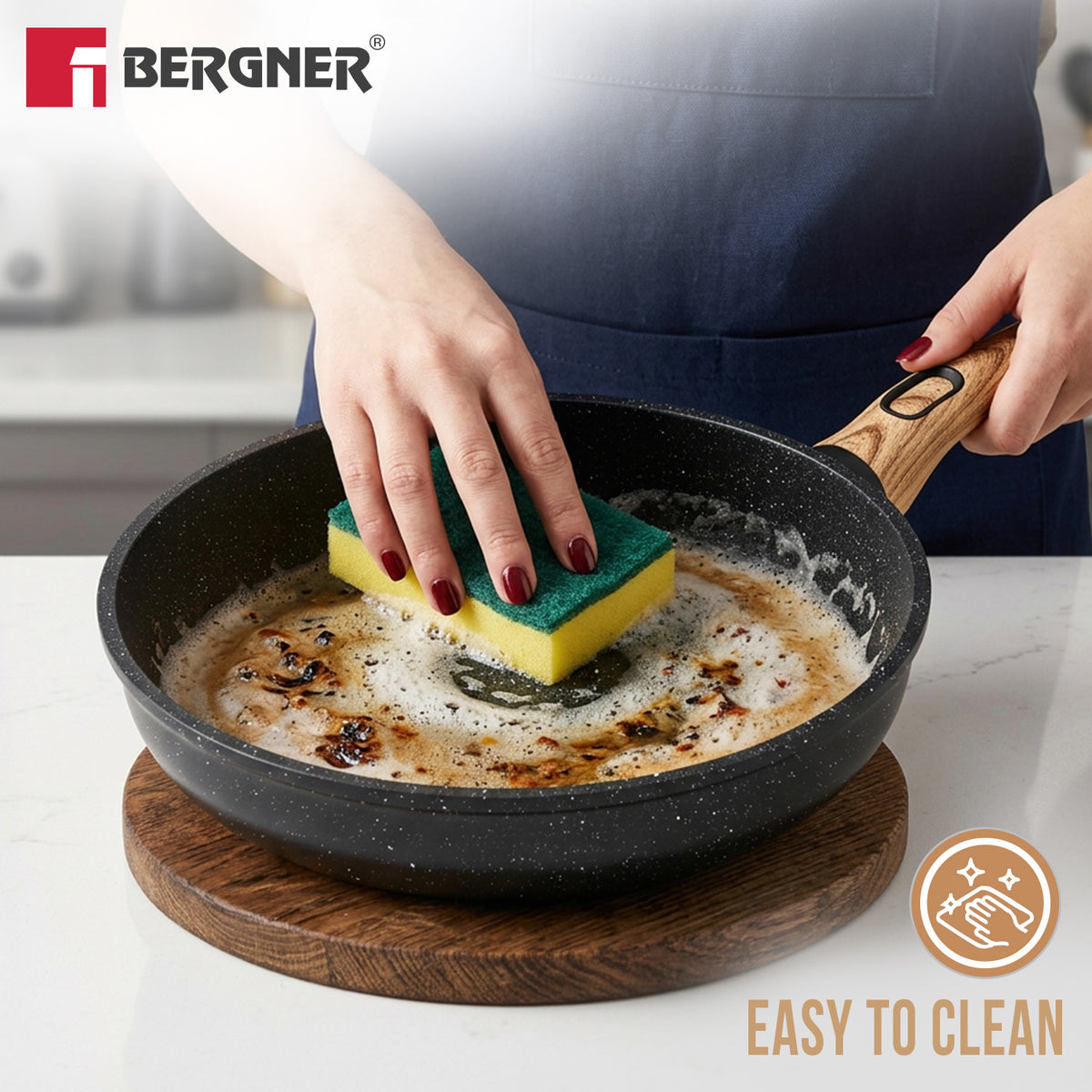 Sienna Elite Granite Frypan non-stick 24cm (2L)