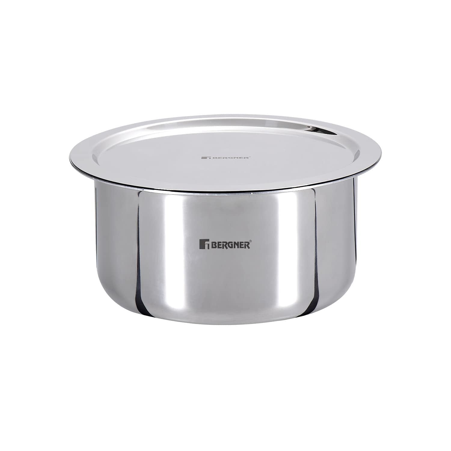 Bergner TriPro Tri-Ply Stainless Steel Tope with Lid - Induction Bottom (5-Year Warranty)