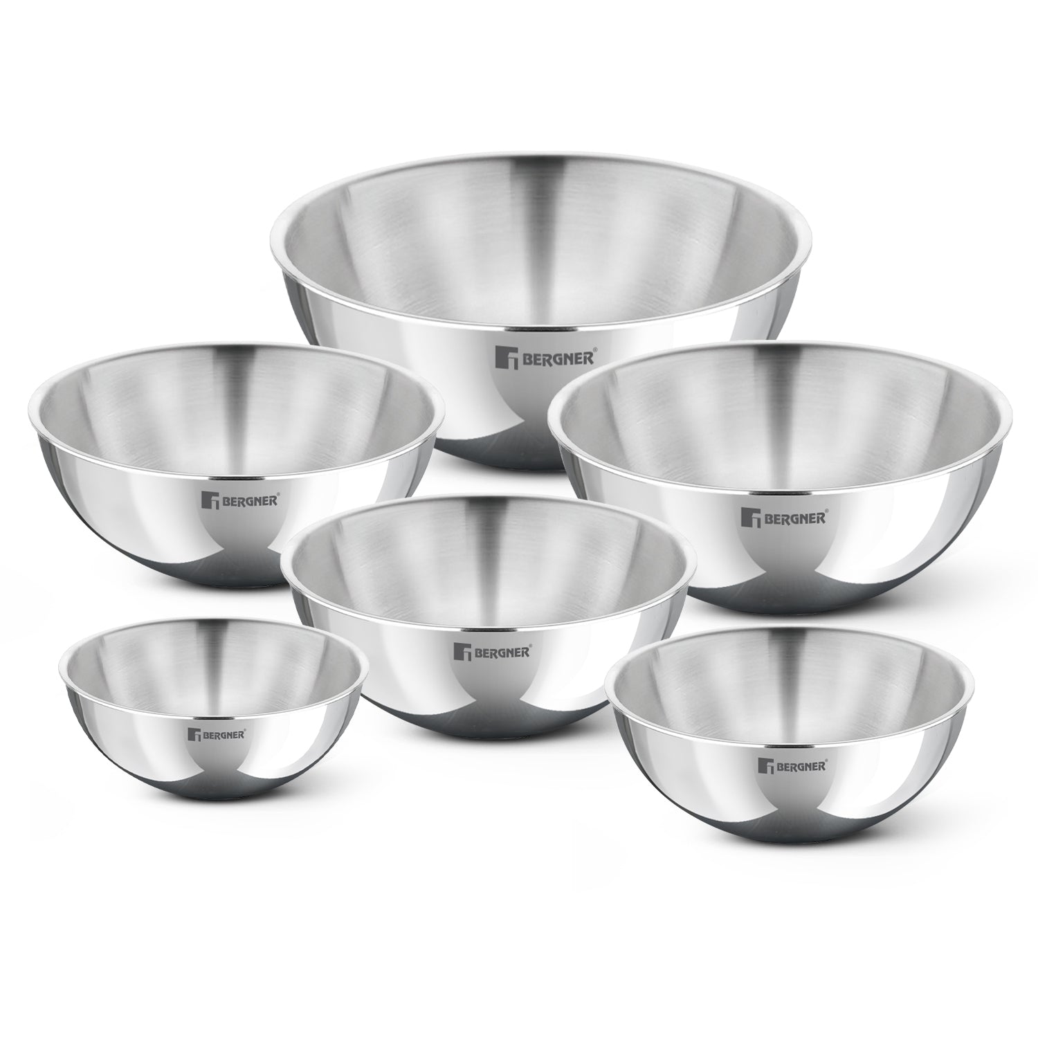 Argent TriPly 6 Pcs Tasra Set - Induction Bottom